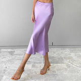 2025 New Half-Body Skirt Spring And Summer Hanging-Sined Vertevery Long High-Waisted Hip A-Shaped Skirt 68HZ