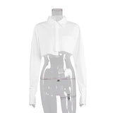 2025 Summer New Cotton Short-Sleeved Design Small White Shirt Temperament Shirt Women's Clothing 68HZ
