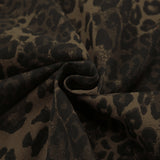 Vintage Leopard-Print English Style Collar Long-Sleeved Casual Coat 2025 Autumn Fashion New Women 68HZ