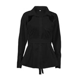 Designing Long-Sleeved White Shirt Women's Autumn And Winter 2025 New Waist-Down Strap Strapped Shirt Top 68HZ