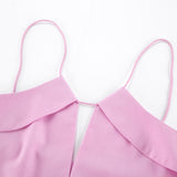2025 Fashion Cotton Summer V-Neck Sling Small Vest Sexy Short Solid Color Top Women's Clothing 68HZ