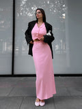 Fashion Casual Suit French Sexy Sleeveless Vest Short Top Open Waist Half-Dress Two-Piece Autumn Dress Woman 68HZ