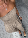 2025 Summer Sleeveless Shoulder Languid Temperament Casual Simple Dress New Fashion Dress 68HZ