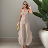 Leopard Pattern Street Wind Waist Tight With Wide-Footed Trousers 2025 New Autumn Fashion Casual Pants Women 68HZ