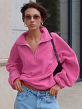 Autumn And Winter New Pink Collar Velvet Tweed 2025 Fashion Women's Velvet Top 68HZ