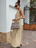 Casual Sexy Summer Ribbon Bare Back Fashion Dress Dress Cotton Can Breathe Kaat Long Dress Women's Dress 68HZ