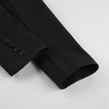 2025 Autumn And Winter New Long Sleeves Waist V Collar Commuting Small Suit Women's Casual Fashion Shoulder Jacket 68HZ