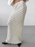 Spring 2025 New Dress Repair Kite Knitted Skirt Fashion New Long Dress 68HZ
