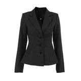 2025 Autumn And Winter New Long Sleeves Waist V Collar Commuting Small Suit Women's Casual Fashion Shoulder Jacket 68HZ