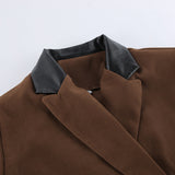 Autumn High-End Fashion Casual Suit Suit Women's Short High-Waisted Irregular Short Skirt Two Sets 68HZ