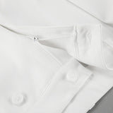 White Splicing Wind Commuting Wide-Waisted Slacks 2025 Autumn Fashion New Women's Trousers 68HZ