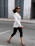 2025 Autumn Commuter Women's Long-Sleeved Design Sense U To Receive Waist-Comcult Temperament Small Suit Jacket 68HZ