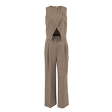 Casual Karma Fashion Temperament Feel Sleeveless Vest Trousers Set Spring And Summer With High Waist Two Sets Of Women 68HZ