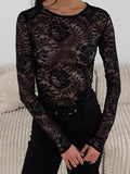 Sexy Lace Collar Collar Collar Set-Up Shirt 2025 Spring And Summer Fashion New Top 68HZ