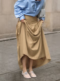 Spring And Summer Classic Retro Fashion Karting Casual High-Rise High-Rise Commuting Sexy Half-Dress Skirt 68HZ