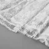 Sexy Perspective Lace A Commuting Style Dress 2025 Spring And Summer Fashion New Long Dress 68HZ
