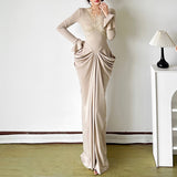 2025 Women's Summer New Solid Street Fashion High-Waist Leisure Irregular Ribbon 68HZ