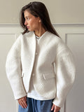 Add Thick Hair To The Coat Women 2025 Autumn And Winter New Famous Wind Coarse Hair And Small Fragrant Wind Top 68HZ