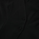 Autumn And Winter Commuter Women's Small Fragrant Coat High Sense Of Light Luxury Retro Black Fashion Repair Body Clothes 68HZ