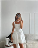 Women's Clothing 2025 Spring And Summer New Design Slings Short Skirts Women's Bare Back Bows Slimming Dress 68HZ