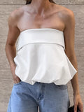 French Color-Butt Sexy Chest-Width Strap With Small Vest 2025 Spring And Summer Fashion New Top Lady 68HZ