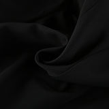 Hepburn Style Black Short A-Sale High-End Women's New Light Luxury V-Neck Bubble Sleeve Dress 68HZ