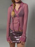2026 Spring New Reflective Beauty Shoulder Small Coat Women Ribbon With Long-Sleeved Shirt Card 68HZ