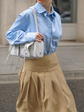 Spring And Summer Classic Retro Fashion Karting Casual High-Rise High-Rise Commuting Sexy Half-Dress Skirt 68HZ