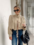 Autumn And Winter Fashion High-End Casual Card Color Small Vertical Collar Short Commuting Coat Woman 68HZ
