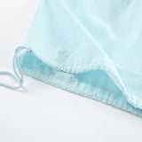 Fashion Cotton Hemp Solid Color Loose V-Neck Lantern Sleeve Shorts Two Sets Of Summer Sexy Tie High-Waisted Suit 68HZ