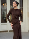 Autumn Design French Dress Dress Dress Female Texture To Feel Skinny Evening Dress 68HZ