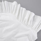 French Retro Temperament Collared Shoulder Design Short Cotton White Summer Lotus Leaf Side Vest Woman 68HZ