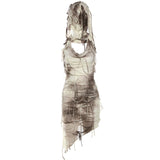 2025 Summer New Women's Street Fashion Sleeveless Hooded High-Waisted Dress Women 68HZ