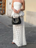 Sexy Design Lace Beach Leisure Fishtail Half-Dress Autumn And Winter Temperament White Fashion And Ankle Skirt Woman 68HZ