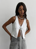 Summer Fashion Casual Cardigan With White Sexy Vest Comfortable Cotton Women's Clothing 68HZ