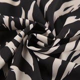 High Waist Slim Slim Zebra A Swing Skirt Mid-Dress 2025 Autumn And Winter Fashion New Women's Dress Dress 68HZ