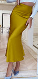 Autumn 2025 New High-Rise Skirt Silky Short-Slip Skirt Summer Fishtail Skirt Ice Silk Purple 68HZ