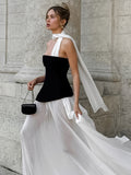 Women's Clothing 2025 Autumn Holiday Style Elegant French Dress Big Fairy Wave Evening Dress 68HZ