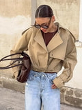 New Karat Color Double-D Row Suit Trench Coat Casual Jacket Woman In Autumn 2025 68HZ