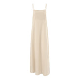 Kash Sexy Cotton Sling Ribbon Ribbon Dress 2025 Spring And Summer Fashion New Long Dress 68HZ