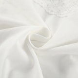 2025 Spring And Summer Sexy Design White Cotton Sling Square Collar Short Top Mid-Rise Open Skirt Two-Piece 68HZ