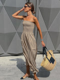 2025 Summer Sleeveless Shoulder Languid Temperament Casual Simple Dress New Fashion Dress 68HZ