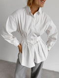 French-Style Self-Healing 100-Folded Long-Sleeved Temperament Shirt 2025 Autumn And Winter Fashion New Women's Clothing 68HZ