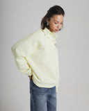 Spring Collar Half-Button Jacket Women 2025 New Loose Lazy Letter Print Long-Sleeved Top 68HZ