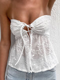 Fashion Sexy Tat-Carrying White Vest Short Top Summer Lazy Temperament 68HZ