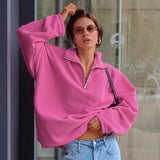 Autumn And Winter New Pink Collar Velvet Tweed 2025 Fashion Women's Velvet Top 68HZ