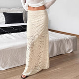 Apricot Perspective Of The Colorful Silk Silk Dress 2025 Autumn And Winter Fashion New Long Dress 68HZ