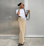 Spring 2025 Women's Imitation Acetate-Colored Black Dress Women's French Commuting Faesce Color Skirt 68HZ