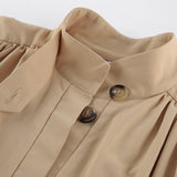 Autumn And Winter Fashion High-End Casual Card Color Small Vertical Collar Short Commuting Coat Woman 68HZ
