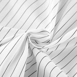 Vintage Design Sense Irregular Striped Shirt Female Senior Pressure Folded Waist Long Sleeve Commuting Top 68HZ